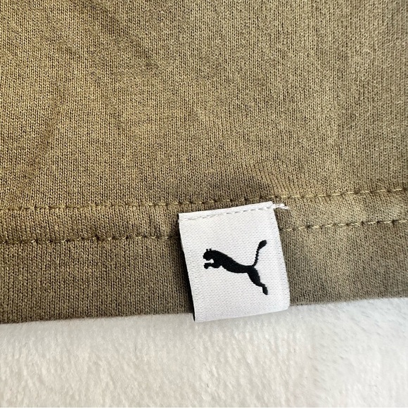 Puma Olive Green Appliqué Graphic Tee - Picture 3 of 8